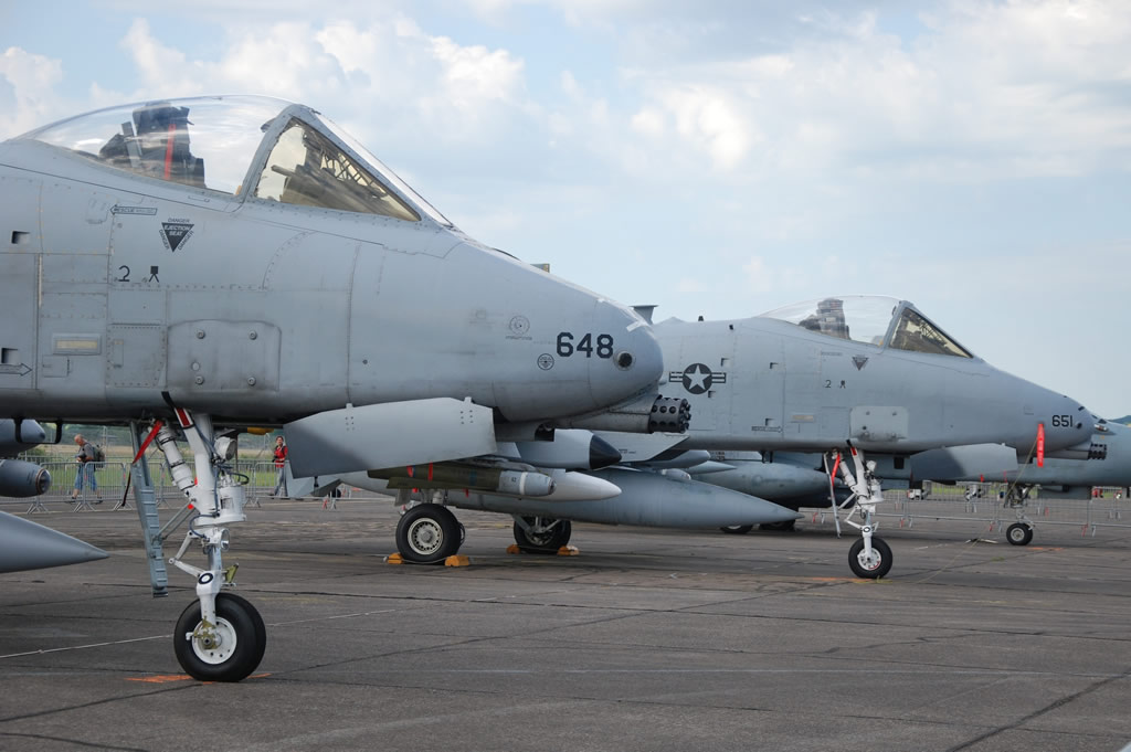 U.S. Air Force A-10 Thunderbolts on tour in France